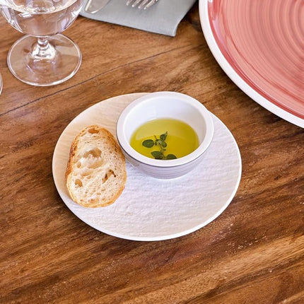 Villeroy & Boch Manufacture Rock Blanc Bread & Butter Plate, 6.25 in, Premium Porcelain, White