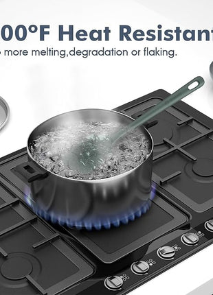 5 Pieces Silicone Spatula Set, Food Grade Rubber Spatula, Upgrade Strong Handle with Ergonomic Grip, Heat Resistant Up to 600°F for Nonstick Cookware, Cooking Dried Thyme