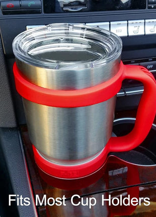 F-32 Handle - 19 COLORS - 30oz Size - Compatible with 30 oz YETI and 30 oz. OZARK TRAIL Tumbler Travel Mug (30OZ, STRAWBERRY RED)