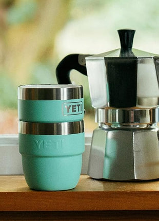 YETI Rambler 4 oz Stackable Cup, Stainless Steel, Vacuum Insulated Espresso/Coffee Cup, 2 Pack