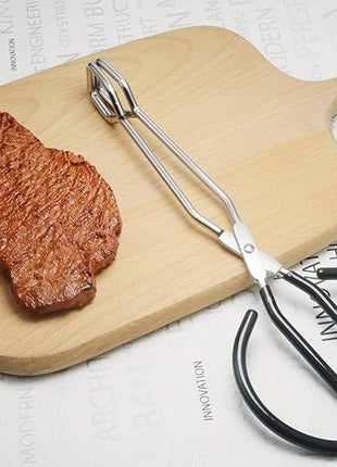 10-Inch Kitchen Scissor Tongs Stainless Steel Scissor Cooking Tongs