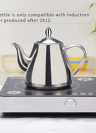 SANQIAHOME Stainless Steel Teapot Coffee Servers 1500ml