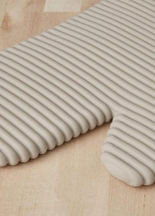 KITCHENAID Ribbed Soft Silicone Oven Mitt 2-Pack Set, 7.5"x13", Milkshake