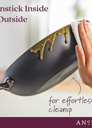 Anolon Advanced Home Hard-Anodized Nonstick Ultimate Pan/Saute Pan, 12-Inch (Moonstone)