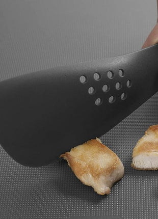 Joseph Joseph - Uni-tool 5-in-1 Silicone Kitchen Utensil, Slotted Spoon, Turner, Cutting Tool, Solid Spoon and Spatula in one- Grey