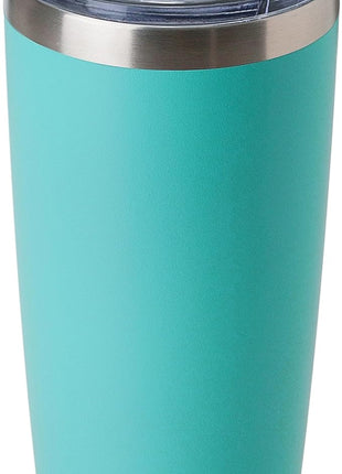 DOMICARE 20oz Stainless Steel Tumbler Bulk with Lid, Double Wall Vacuum Insulated Travel Mug, Powder Coated Coffee Cup, Light Blue, 1 Pack