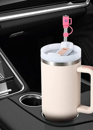 9P Straw Cover for Stanley Cup, Silicone Straw Topper for Stanley Cup 30&40oz with Tumblers, 10mm 0.4in Lid Accessories (Reusable)