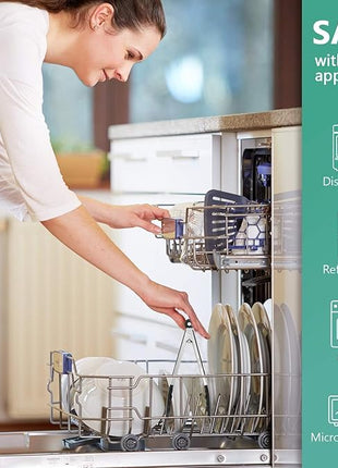 7-Inch Silicone Tongs Pack of 3, Small Tongs with Silicone Tips for Cooking, Barbecue, Buffet Serving (7", RGB)