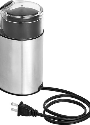 Amazon Basics Electric Coffee Grinder, Coffee Bean and Spice Grinder, With Heavy-Duty Stainless Steel Grind Blades