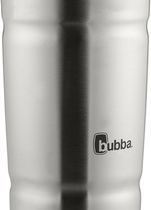 Bubba Envy Stainless Steel Tumbler with Straw, Stainless Steel with Clear Lid, 24oz