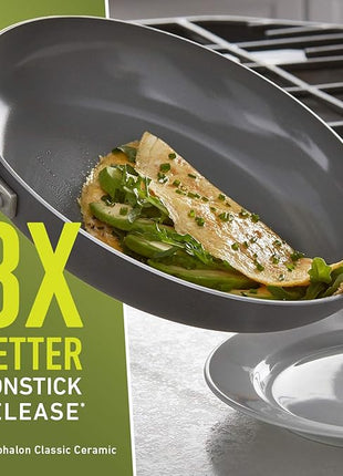 Calphalon Classic Oil-Infused Ceramic 12-Inch Fry Pan with Cover