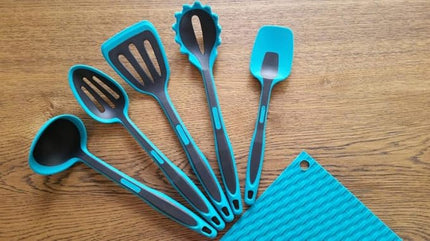 Premium Kitchen Cooking Utensil Set - 6 piece Silicone Kitchenware Non-Stick Cooking Tools - Silicone Cooking Kitchen Spatula Set - Silicone Kitchen Utensil Set - Heat Resistant Dishwasher Safe