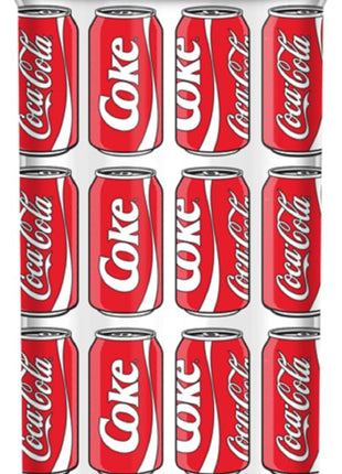 Silver Buffalo Coca-Cola Pop Art Plastic Tall Cold Cup with Lid and Straw, 20 Ounces