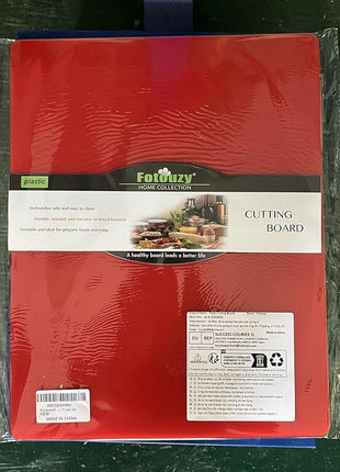 Cutting Board Mats Flexible Plastic Colored Mats with Food Icons, Fotouzy BPA-Free, Non-Porous, Anti-skid back and Dishwasher Safe, Set of 7+1 8 Pieces