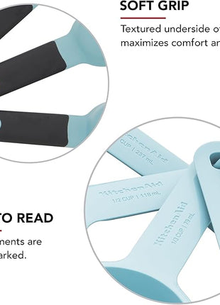 KitchenAid Measuring Cups and Spoon Set, Mineral Water, 9-Piece