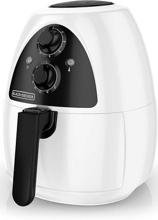 BLACK+DECKER Purify 2-Liter Air Fryer, White/Black, HF100WD