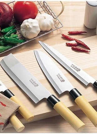 Japanese Kitchen Knife Set of 5 (Wooden Box Case) Mr. Takaaki Nakamura
