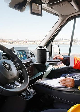 Meoky 32 oz Tumbler with Handle, Insulated Tumbler with Lid and Straw, Stainless Steel Travel Mug, 100% Leak Proof, Keeps Cold for 24 Hours or Hot for 8 Hours, Fits in Car Cup Holder (Carnival)