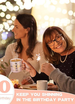 50th Birthday Gifts for Women Her, Fabulous 50 Aged to Perfection, 14oz Gold Pattern Coffee Mug, Cool Gifts Idea for Turning 50 Year old Mom, Wife, Daughter, Sister, Friends, Aunt, Nice Gift Boxed