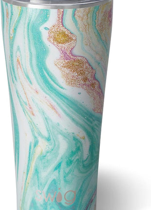 Swig Life 32oz Insulated Tumbler, Travel Coffee Tumbler with Lid, Cup Holder Friendly Travel Coffee Mug, Stainless Steel with Lid (Wanderlust)