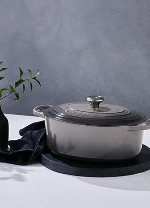 Le Creuset Enameled Cast Iron Signature Oval Dutch Oven, 5 qt, Oyster