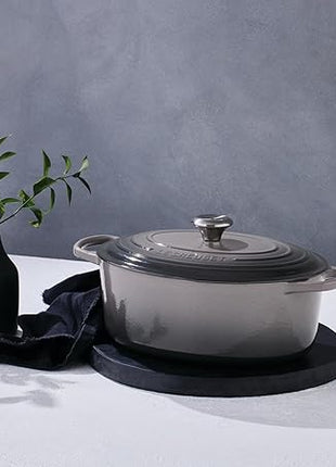 Le Creuset Enameled Cast Iron Signature Oval Dutch Oven, 15.5 qt., Oyster