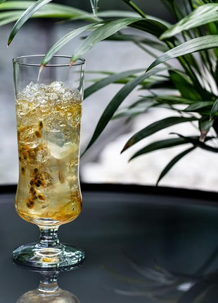 Krosno Pina Colada Cocktail Drinking Glasses, Set of 6, 10.1 oz, Avant-Garde Collection, Perfect for Alcoholic and Non Alcoholic Cocktails or Frozen Coffee, Dishwasher Safe, Made in Europe