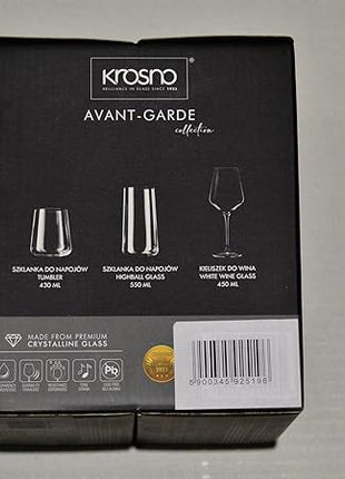 Krosno Brandy & Cognac Snifter Glasses Rum Tasting Gift Set | Set of 4 | 3.7 oz | Avant-garde Collection | For Home, Restaurants & Kitchen | Dishwasher Safe | Lead-Free Crystal Glass
