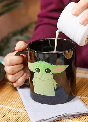 Silver Buffalo Star Wars The Mandalorian The Child Stands Ceramic Coffee Mug, 20-Ounces