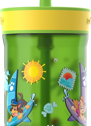 Contigo Leighton Tumbler with Straw, 14 oz, Cool Lime PAW Patrol (Color changing straw); Glacier PAW Patrol (Color changing body) (Pack of 8)