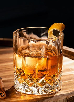 Whiskey Glasses - Premium Set of 24 Elegant and Clear Tumbler Glasses for Whisky, Scotch, and Bourbon - Barware Glassware