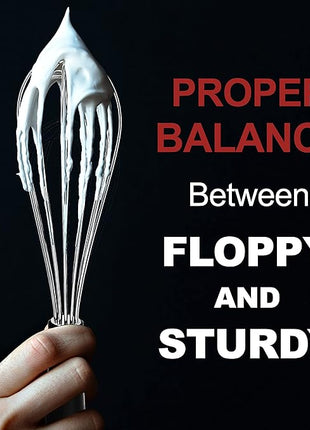 Anaeat Stainless Steel Kitchen Whisk Set of 5, Milk and Egg Beater Blender with Thick Wire for Whisking, Cooking, Baking, Beating and Stirring - 5"+7" Mini Whisk and 8.5''+10.5''+12'' Balloon Whisks