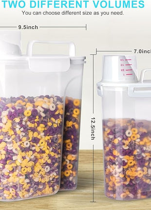 Rice Airtight Dry Food Storage Containers 10Lbs, BPA Free Plastic Storage Bin Dispenser with Pourable Spout, Portable Handle, Kitchen Pantry Organization for Cereal, Flour and Baking Supplies