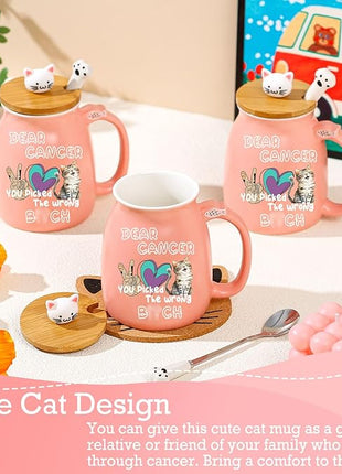 Gifts for People with Cancer Funny Mug Care Gift For Woman Get Well Gift for Women After Surgery Breast Cancers Gifts for Woman Thinking of You Presents for Womens Feel Better Present