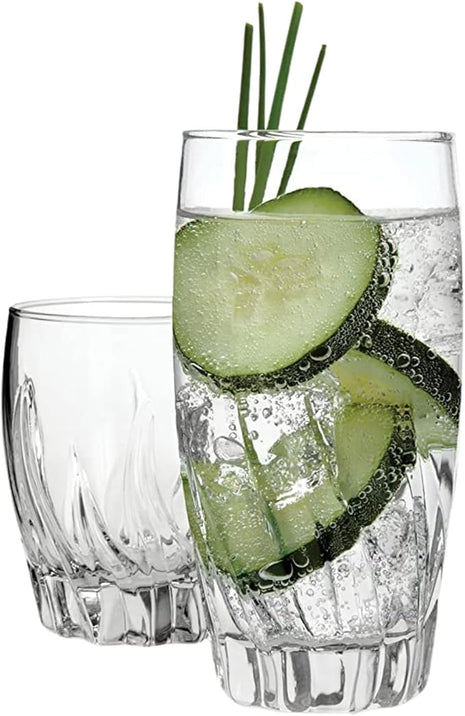 Anchor Hocking Central Park Drinking Glasses (16-Pieces, dishwasher safe)