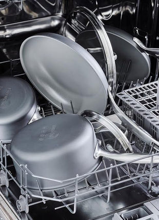 GreenPan Chatham Hard Anodized Healthy Ceramic Nonstick, 8" Frying Pan Skillet, PFAS-Free, Dishwasher Safe, Oven Safe, Gray