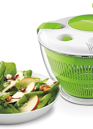 Cuisinart Large Spin Stop Salad Spinner- Wash, Spin & Dry Salad Greens, Fruits & Vegetables, 5qt, CTG-00-SAS1 (Pack of 4)