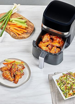 BLACK+DECKER Purifry 2QT Air Fryer, Crispy Deep Fried Taste without the Fat, Plus Bake, Dehydrate, and Keep Food Warm, Digital Touchscreen and Auto Shut-Off