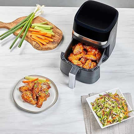 BLACK+DECKER Purifry 2QT Air Fryer, Crispy Deep Fried Taste without the Fat, Plus Bake, Dehydrate, and Keep Food Warm, Digital Touchscreen and Auto Shut-Off