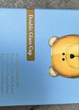 Dog Mug Cute Mugs Glass Double Wall Insulated Glass Espresso Cup, Coffee Cup, Tea Cup, Milk Cup,Kawaii Gift for Office and Personal Birthday Christmas (Happy Dog)