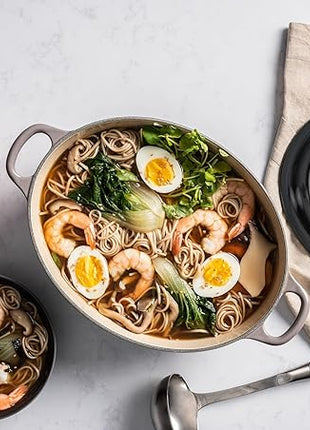 Le Creuset Enameled Cast Iron Signature Oval Dutch Oven, 6.75 qt., Oyster