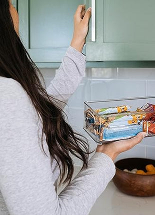 ClearSpace Plastic Pantry Organization and Food Storage Bin – Great Kitchen Organization and Kitchen Storage – Fridge Organizer Bins, Pantry Storage – 6 Pack