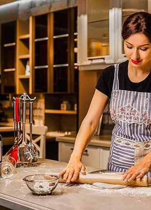 Rolling Pin for Baking Wood Rolling Pins 15.8-inch Dough Roller, Non-stick Pastry Dough Roller without Handles┃Perfect Gifts for Bakers