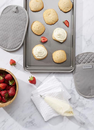 KitchenAid Asteroid Pot Holder 2-Pack Set, Grey, 6.5"x10"