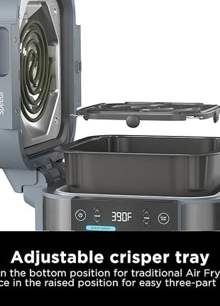 Ninja SF301 Speedi Rapid Cooker & Air Fryer, 6-Quart Capacity, 12-in-1 Functions to Steam, Bake, Roast, Sear, Sauté, Slow Cook, Sous Vide & More, 15-Minute Speedi Meals All In One Pot, Sea Salt Gray