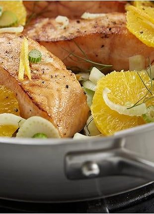 Calphalon Classic Stainless Steel Cookware Saute Pan, 3 Quart, Silver,2095189