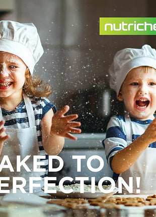 NutriChef 3-Piece Nonstick Kitchen Oven Baking Pans - Premium & Stylish Non-Stick Steel, Commercial Grade Restaurant Quality Metal Bakeware with Red Silicone Handles - Easy to Clean, NCSBS3S