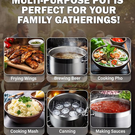 Cooks Standard Stockpots Stainless Steel, 24 Quart Professional Grade Stock Pot with Lid, Silver