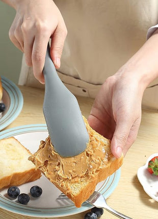 To encounter Silicone Spurtles Set, 7 Piece Nonstick Spurtle Kitchen Utensils, Silicone Spatula, Heat Resistant Spurtle for Salad Stir, Cake Make and Pan-Fried Steak