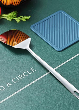 Stainless Steel Spatulas, Berglander Solid Turner,Barbecue Metal Spatulas Turner For Cooking, Kitchen Spatula For Nonstick Cookware, Dishwasher Safe, Easy to Clean